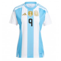 Maglia Calcio Argentina Julian Alvarez #9 Prima Divisa Donna Copa America 2024 Manica Corta